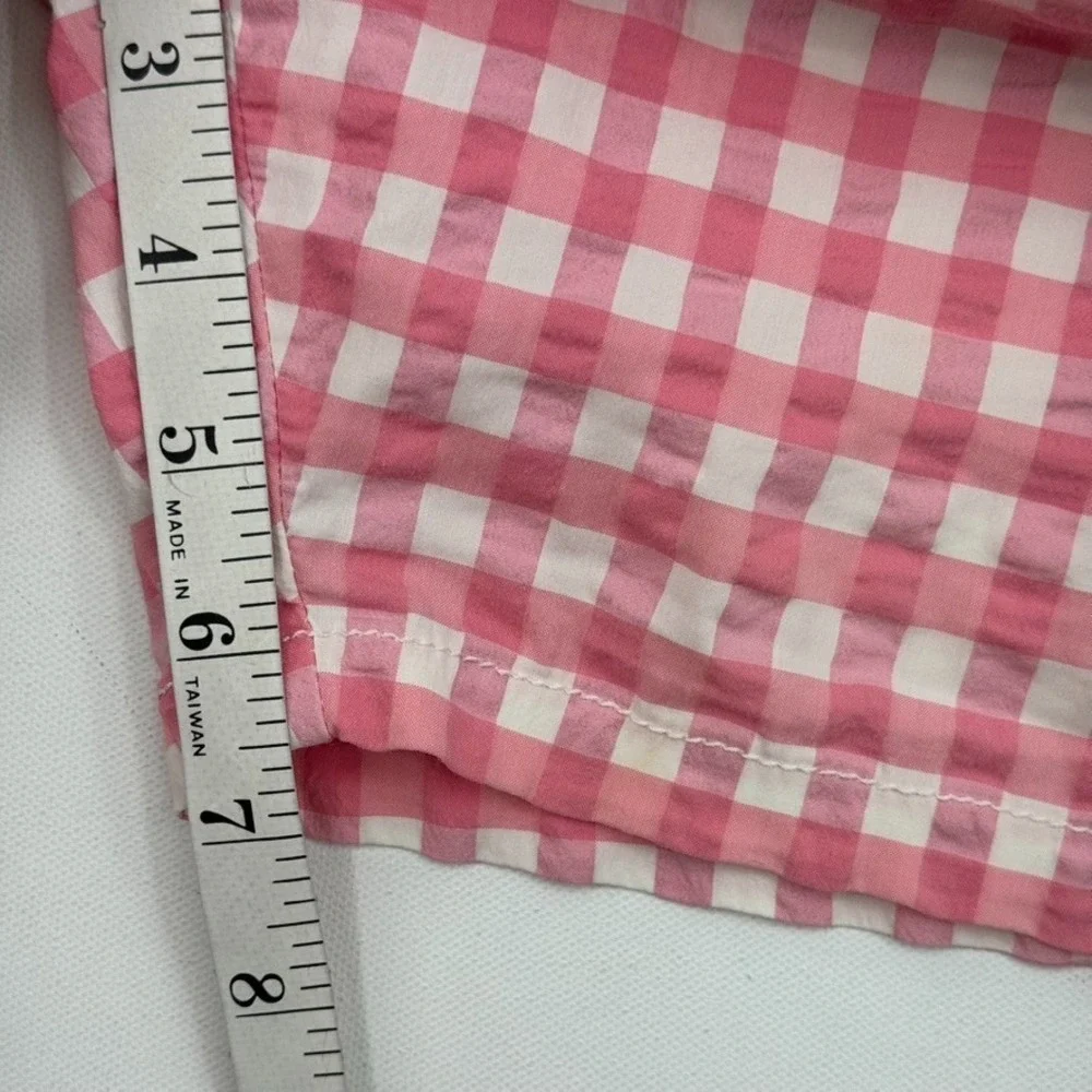 Vineyard Vines Swim Trunks Pink‎ Gingham Check Mesh Lined Size XL Preppy Beach